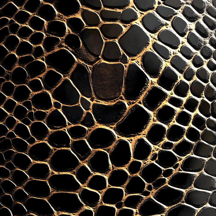 Reptilian Skin with High-Gloss Organic Scales and Detailed Surface seamless PBR texture preview