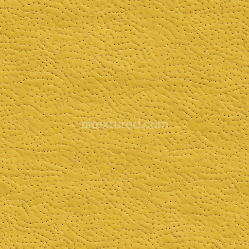 Seamless 3D Yellow Pebbled Leather PBR Texture with Delicate Pores