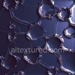 seamless Seamless 3D Cracked Glossy PBR Texture with Reflective Surface and Irregular Holes texture 8k free download PBR