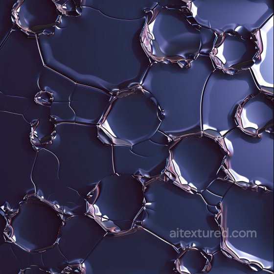 Cracked Glossy PBR Texture with Reflective Surface and Irregular Holes Cracked & Holes texture preview