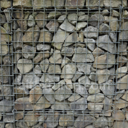seamless High-Resolution PBR Texture of Wire Caged Stones texture 8k free download PBR