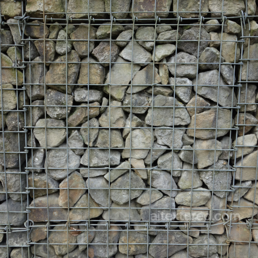 PBR Texture of Wire Caged Stones seamless Stone PBR texture