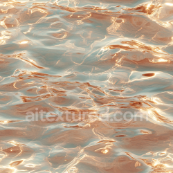 seamless Seamless 3D Water PBR Texture Featuring Soft Waves and Warm Golden Highlights texture 8k free download PBR