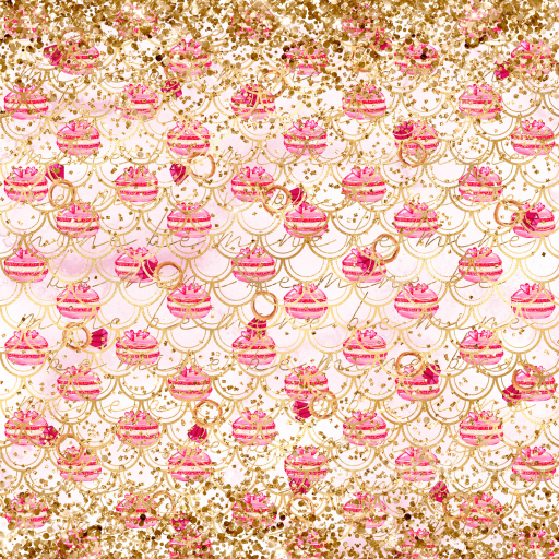 Christmas Digital Paper Texture with Pink Ornaments & Gold Glitter seamless All Christmas Digital paper PBR texture