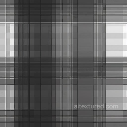 Seamless 3D Plaid Pattern Steel Metal PBR Texture in Monochrome Shades texture preview