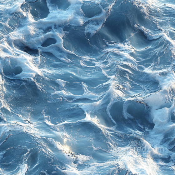 Water Texture with Realistic Ocean Foam and Waves Water texture preview