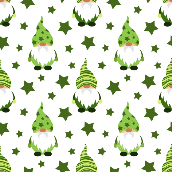 Featuring Cute Green St Patrick Gnomes and Stars St patrick texture preview