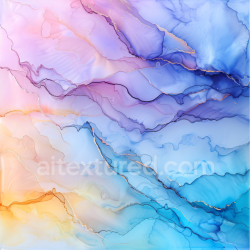 seamless Seamless 3D Alcohol Ink PBR Texture with Pastel Fluid Waves and Soft Marbling texture 8k free download PBR