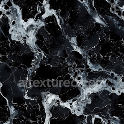 seamless Seamless 3D Black Marble PBR Texture Featuring Dynamic White Veins and Glossy Finish texture 8k free download PBR