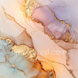 seamless Seamless 3D Alcohol Ink PBR Texture Featuring Soft Pastel Washes and Elegant Gold Veining texture 8k free download PBR