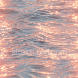 seamless Seamless 3D PBR Ocean Water Texture Featuring Soft Waves and Golden Sunset Highlights texture 8k free download PBR