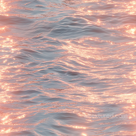 Ocean Water Texture Featuring Soft Waves and Golden Sunset Highlights Water texture preview