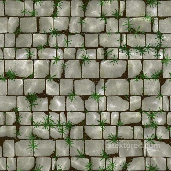 Stylized Archviz Cobblestone Dirt Floor Ground Pebbles - Seamless PBR Texture Stone texture preview