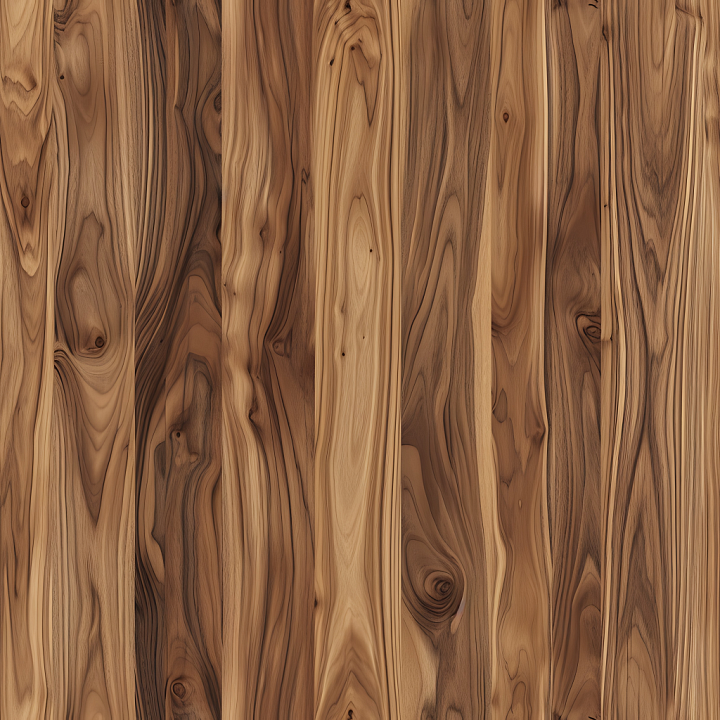 Rustic Hickory Wood Floor with Knots and Varied Grain seamless PBR texture preview