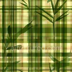 seamless Seamless 3D PBR Texture of Green Botanical Plaid Fabric with Leaf Patterns texture 8k free download PBR