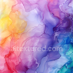 seamless Seamless 3D Alcohol Ink PBR Texture with Vibrant Rainbow Fluid Waves and Soft Marbling texture 8k free download PBR