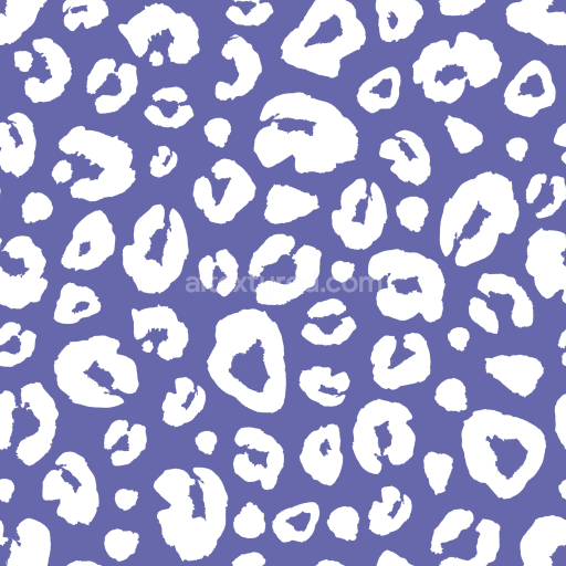 Seamless 3D PBR Leopard Print Fabric Texture in White on Lavender