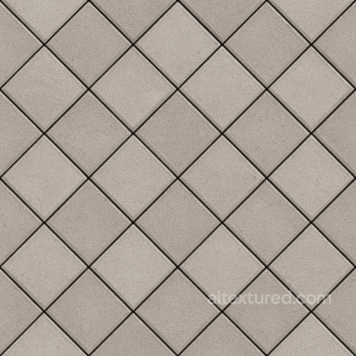 Seamless Stone PBR Texture - Park Pathway Made Trapezoidal Paving Tiles Arranged That seamless Stone PBR texture