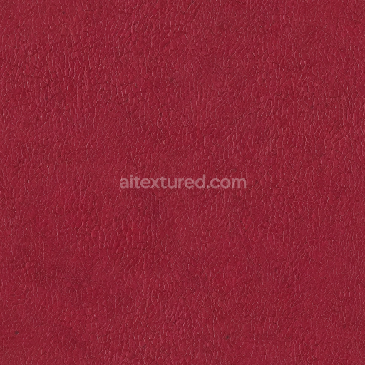 Seamless 3D Red Cracked Leather PBR Texture with Fine Grain and Subtle Wrinkles