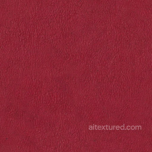 Red Cracked Leather PBR Texture with Fine Grain and Subtle Wrinkles seamless Leather PBR texture