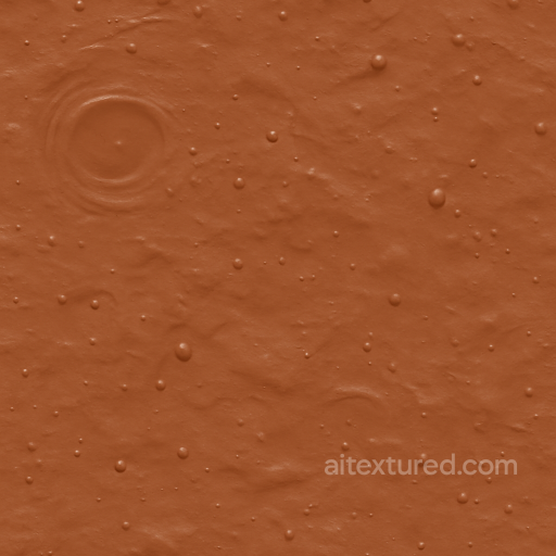 Reddish Mud Puddle With Mud Bubbles And Ripples seamless Mud PBR texture