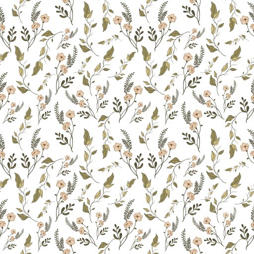 Pattern PBR Texture with Wild Flower Motifs and Soft Earthy Tones seamless Pattern Bundle PBR texture