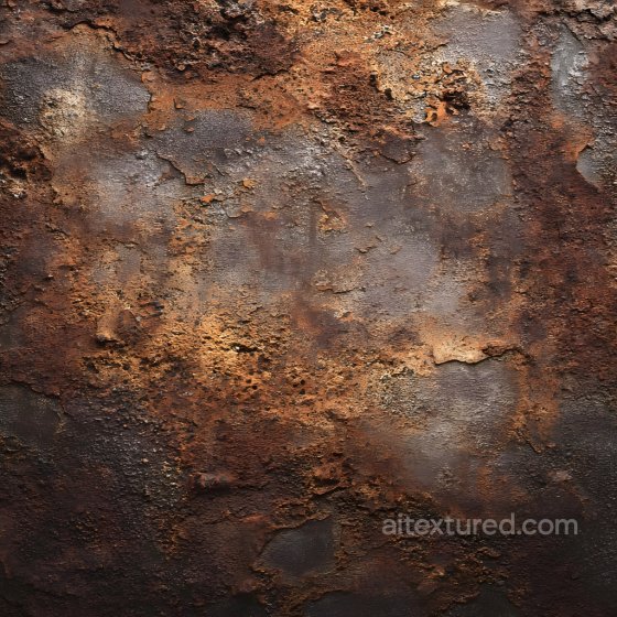 Rusted Metal PBR Texture Featuring Peeling Rust and Jagged Cracks Rust texture preview