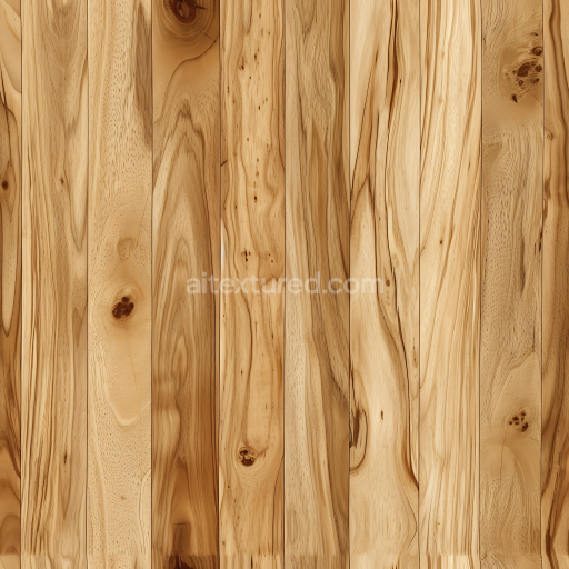 Seamless 3D PBR Texture of Light Natural Wood Planks with Knots and Grain Variations
