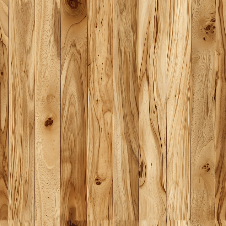 Light Natural Wood Planks with Knots and Grain Variations seamless PBR texture preview