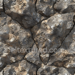 seamless Seamless 3D PBR Texture of Rough Weathered Stone Wall with Natural Cracks and Erosion texture 8k free download PBR