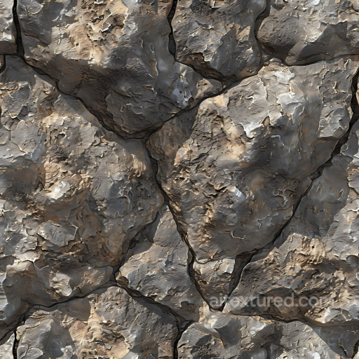 Rough Weathered Stone Wall Seamless Texture with Natural Cracks and Erosion seamless Stone PBR texture