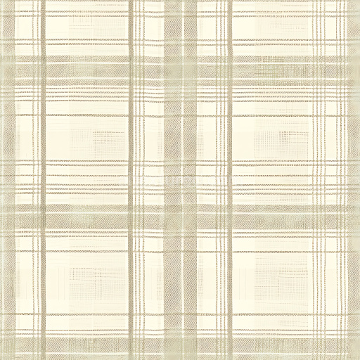 Seamless Beige and Cream Plaid 3D PBR Fabric Texture with Soft Weave Pattern