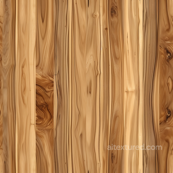 Hickory Wood PBR Texture Featuring Wavy Grain and Natural Knots Wood texture preview