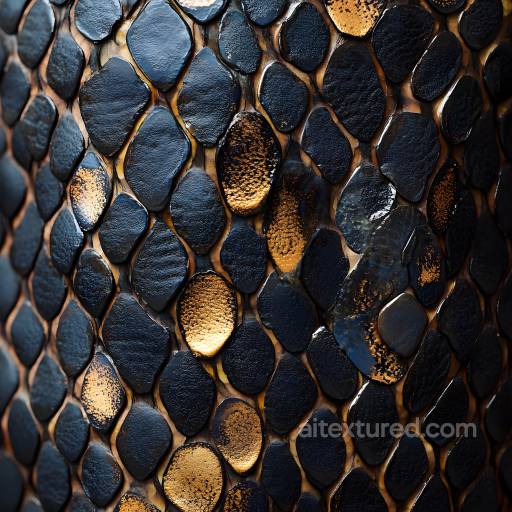Dark Reptilian Skin Seamless Texture with Rough, Glossy Scales seamless Skin PBR texture