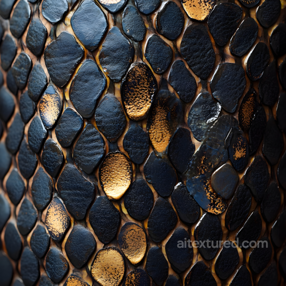 Dark Reptilian Skin Seamless Texture with Rough, Glossy Scales Skin texture preview