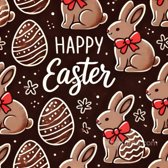 Digital Paper Texture with Easter Bunny and Egg Motifs All Easter Digital paper texture preview