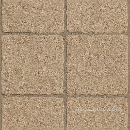 Stone Tiles Mosaic With Rough Finish And Natural Stone Elements seamless Mosaic PBR texture