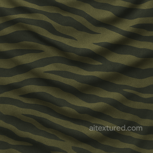 Tiger Stripe Camo With Rippling Fabric And Blending Colors seamless Camouflage PBR texture