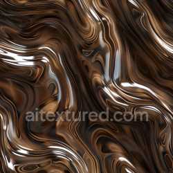 seamless Seamless 3D PBR Glossy Brown Swirled Abstract Texture with Reflective Highlights texture 8k free download PBR