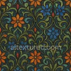 seamless Ornate Stained Glass Texture Seamless texture 8k free download PBR