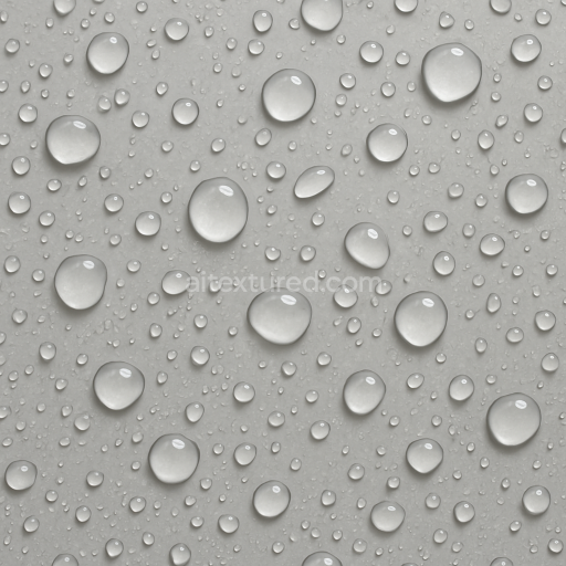 Seamless 3d texture pbr 8k with water droplets on glass surface