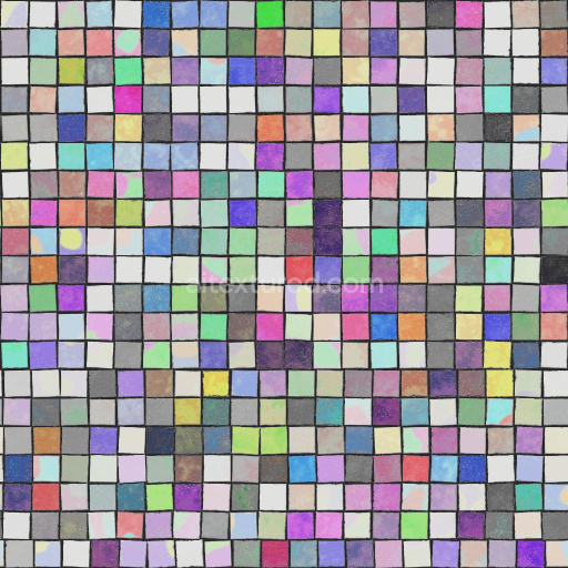 Colorful Mosaic Tile Texture | Free PBR