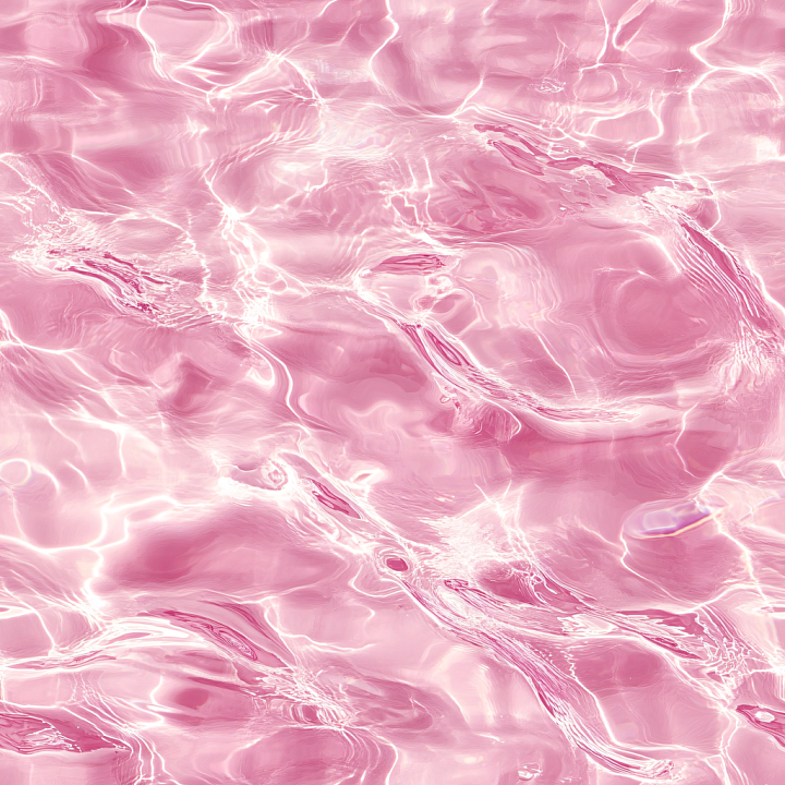 Pink Pool Water with Soft, Wavy Ripples and Glossy Highlights seamless PBR texture preview