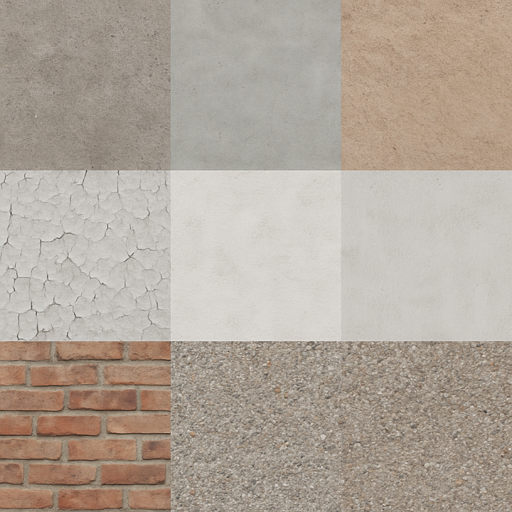 Rough Concrete Surface With Natural Wear seamless PBR texture preview