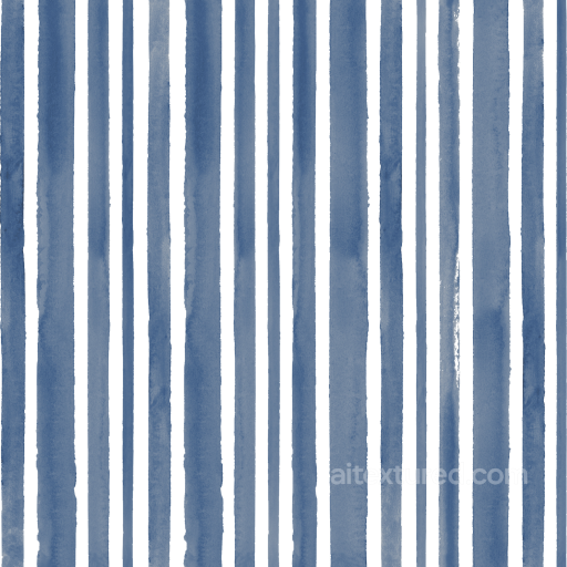 Blue Watercolor Stripes on White Fabric Seamless Texture seamless Watercolor Stripes PBR texture