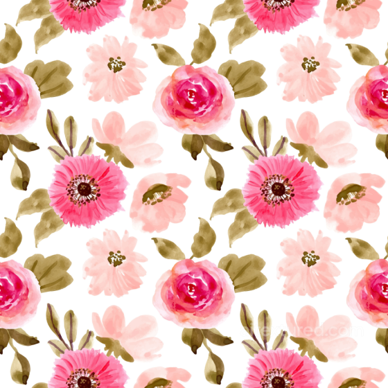 Watercolor Floral Fabric Texture in Pink and Green Tones Floral texture preview