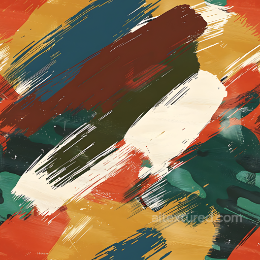 Stylized Brushstroke Camouflage PBR Texture with Warm Earth Tones seamless Color Camouflage PBR texture