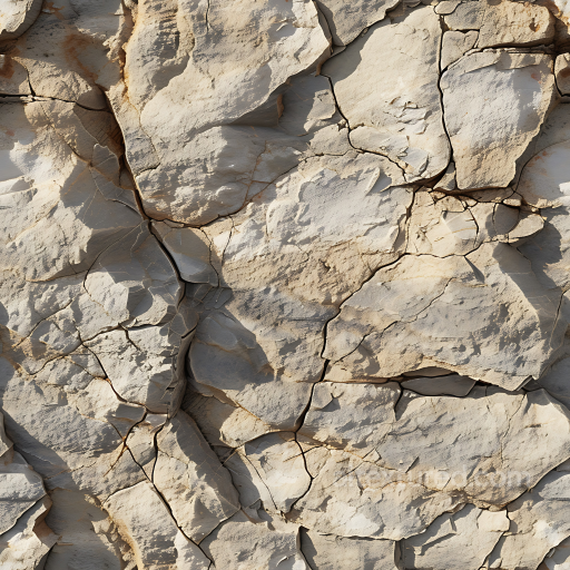 Cracked Clay Stone Ground PBR Texture with Natural Beige Tones seamless Stone PBR texture