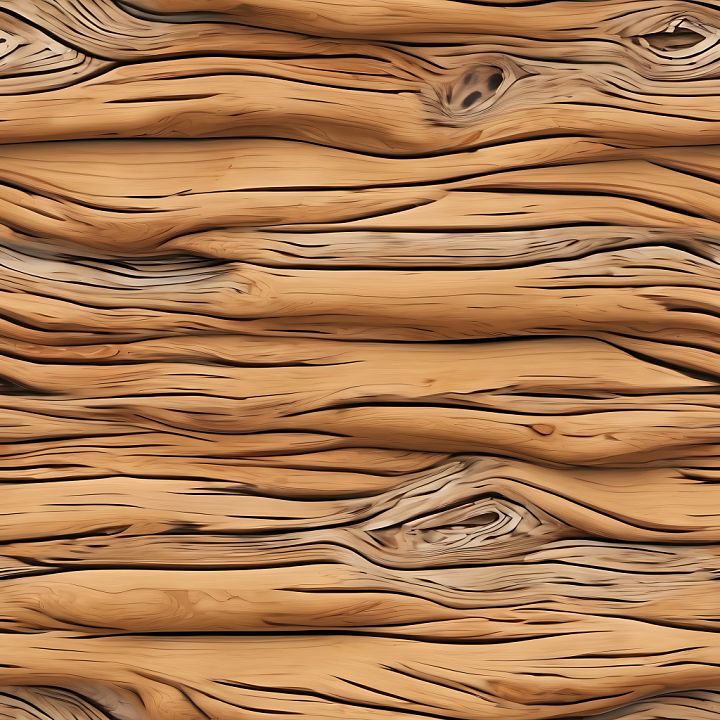 Rustic Pine Wood Planks with Distinct Knot and Grain Detail seamless PBR texture preview