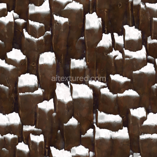 Stylized Cartoon Cliff Rock Stone — Seamless PBR Texture